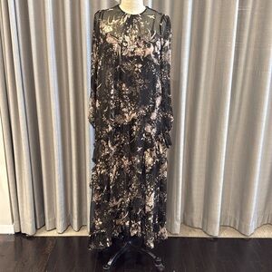 ZIMMERMAN brown printed dress size 1 (like a 6/8)